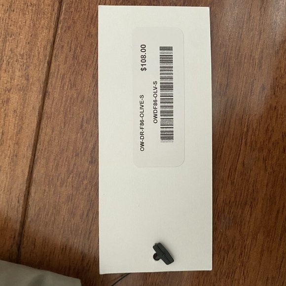 NWT Off-shoulder shift dress (Olive) - Picture 2 of 2